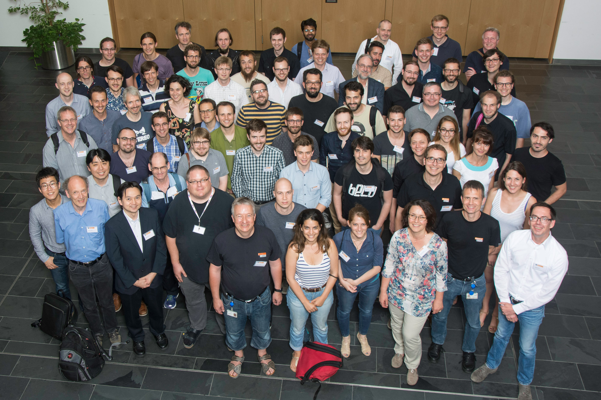Group photo of the AES participants